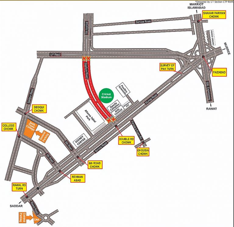 traffic-plan-for-pakistan-vs-england-test-match-in-rawalpindi-cricket